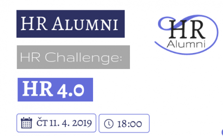 Absolventská komunita HR Alumni (VS 3HR Personální management) pořádá dne 11. 4. 2019 od 18:00 odborně-společenské setkání HR Challenge na téma HR 4.0